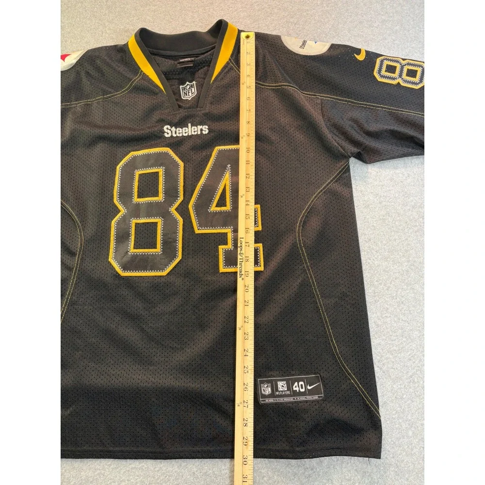 Nike Pittsburgh Steelers Antonio Brown 84‎ Onfield Jersey Mens 40 Black NFL